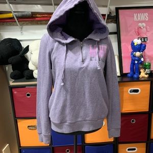 Victoria’s Secret Pink purple half zip hoody
